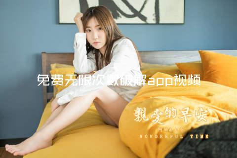 免费无限次数破解app视频